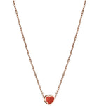 Rose Gold and Carnelian Happy Hearts Pendant Necklace Miscellaneous Harrods   