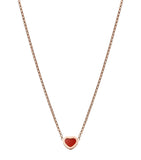 Rose Gold and Carnelian Happy Hearts Pendant Necklace Miscellaneous Harrods   