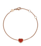 Rose Gold and Carnelian My Happy Hearts Bracelet GOODS Harrods   