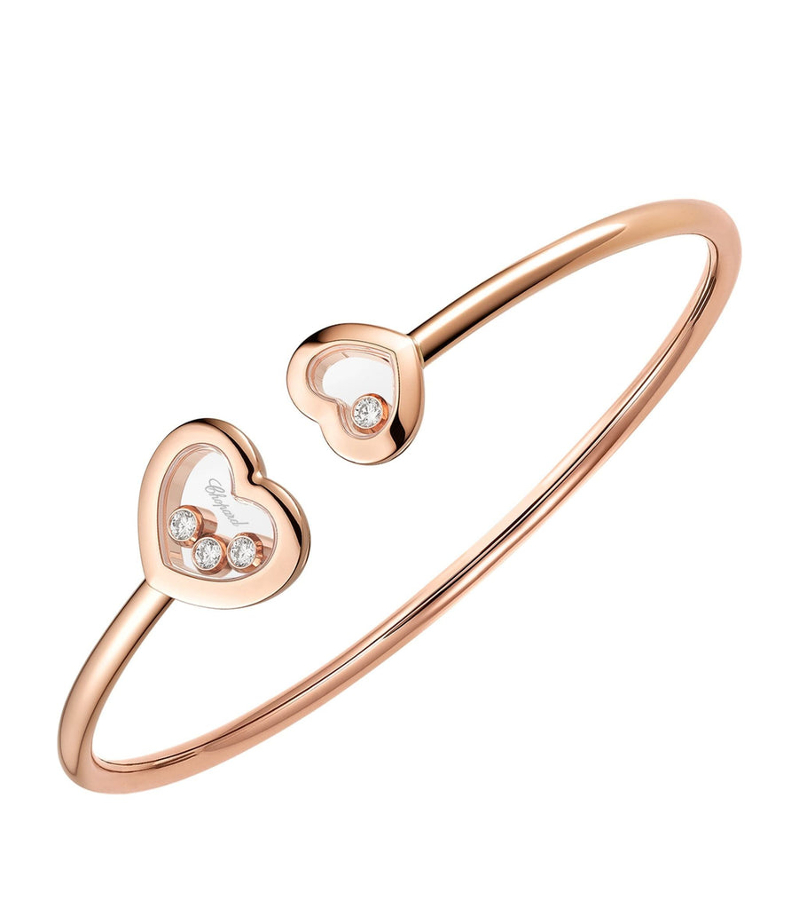 Rose Gold and Diamond Happy Diamonds Bangle