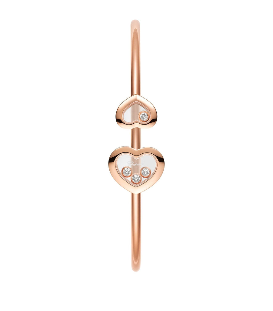 Rose Gold and Diamond Happy Diamonds Bangle