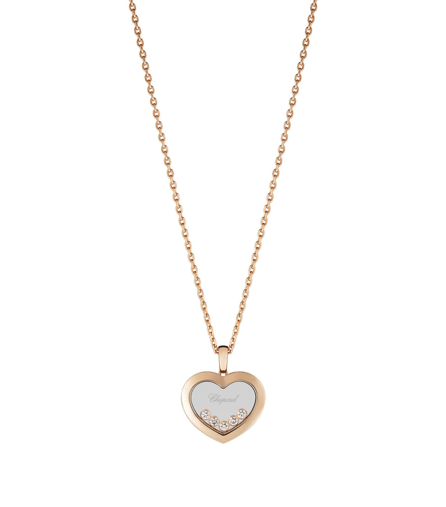 Rose Gold and Diamond Happy Diamonds Icon Pendant