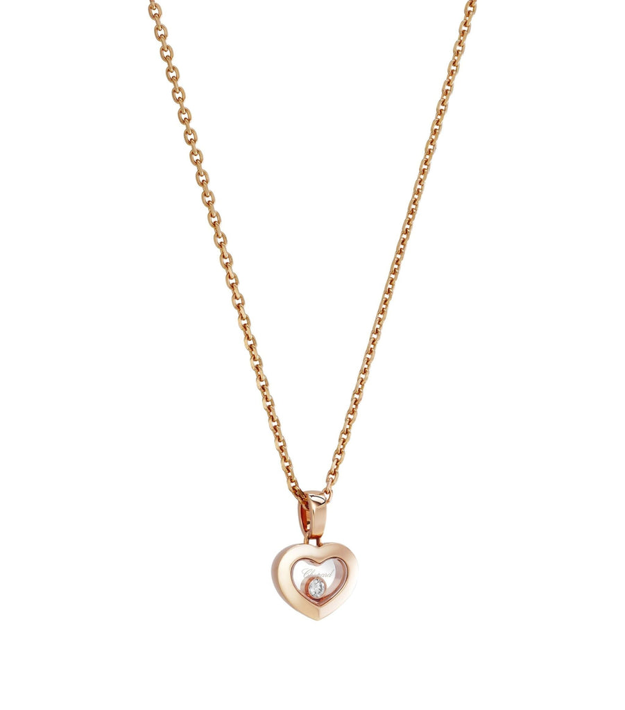 Rose Gold And Diamond Happy Diamonds Icons Pendant