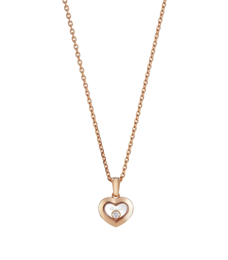 Rose Gold And Diamond Happy Diamonds Icons Pendant