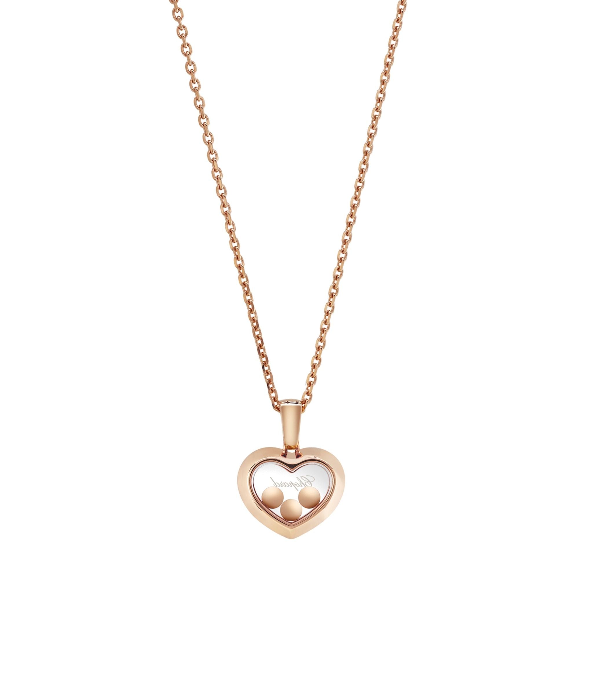 Rose Gold And Diamond Happy Diamonds Icons Pendant Miscellaneous Harrods   