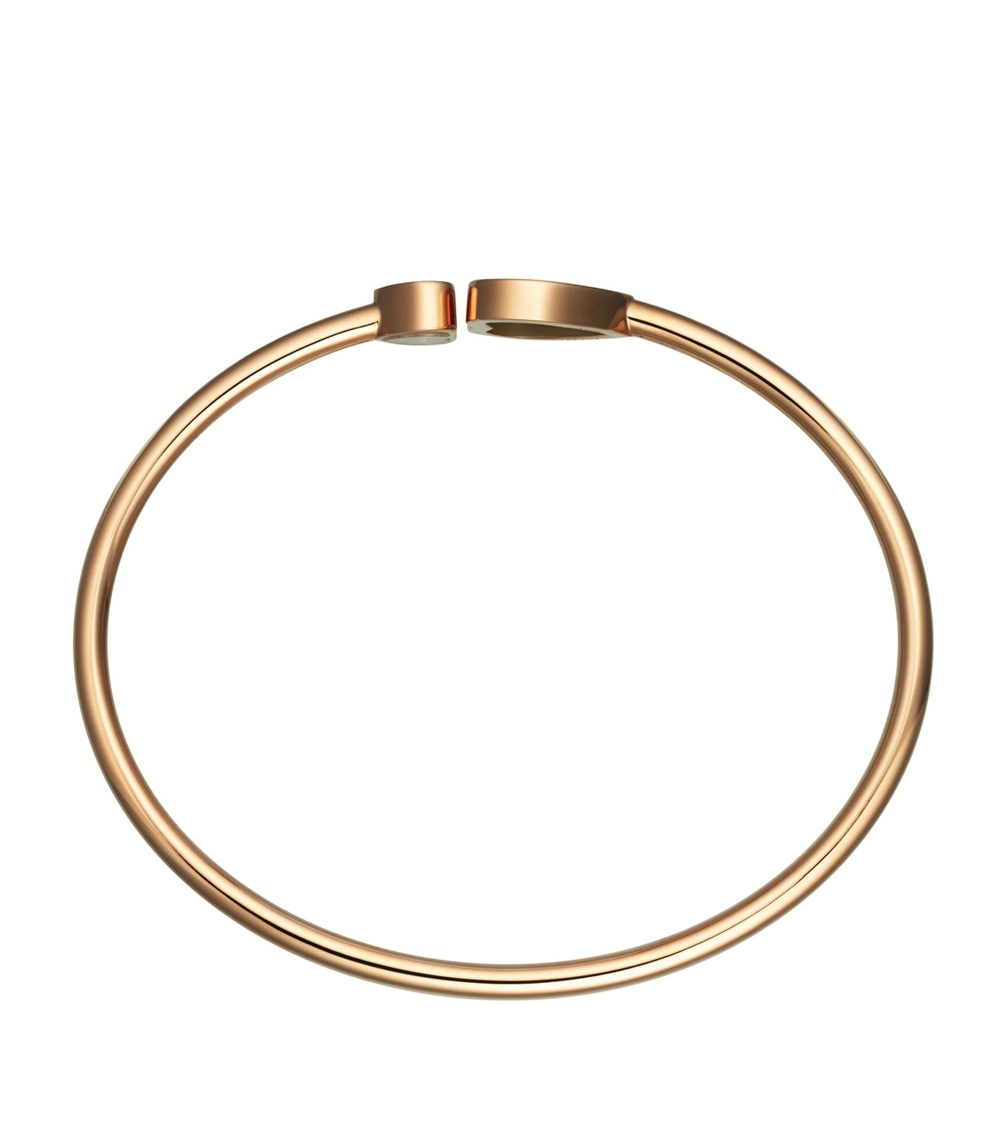 Rose Gold and Diamond Happy Hearts Bangle GOODS Harrods   