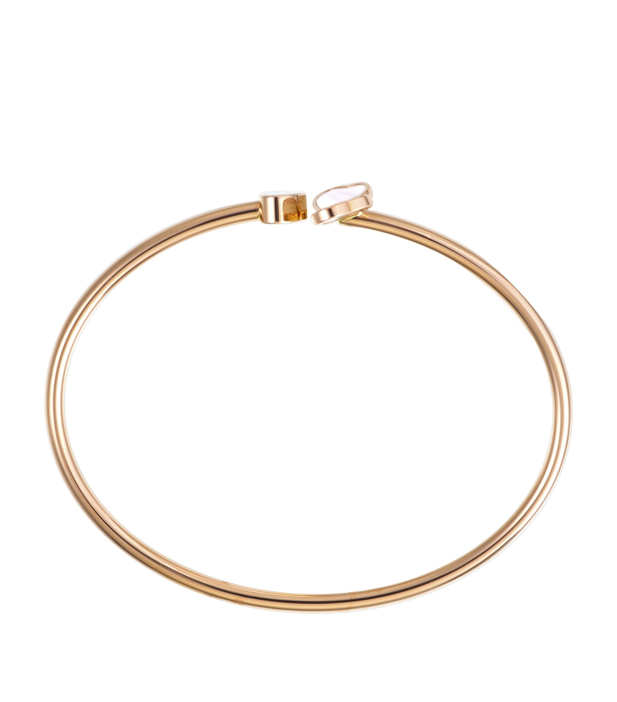 Rose Gold and Diamond Happy Hearts Bangle GOODS Harrods   