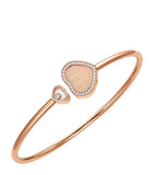 Rose Gold and Diamond Happy Hearts Bangle GOODS Harrods   