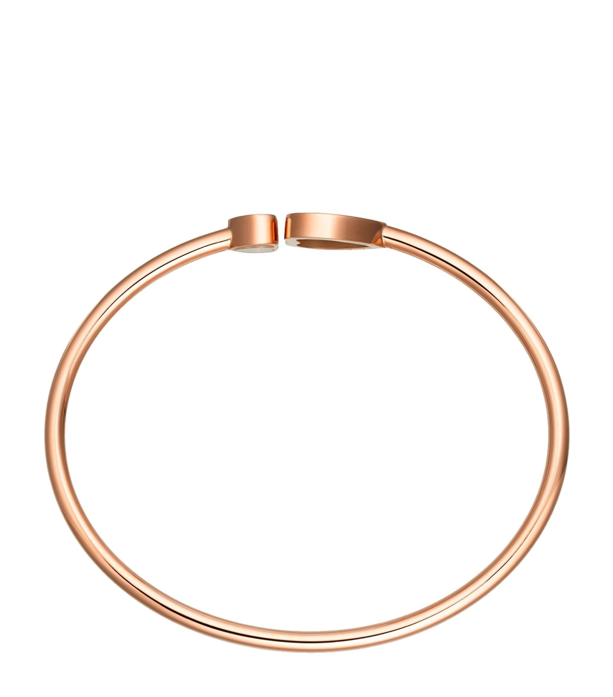 Rose Gold and Diamond Happy Hearts Bangle GOODS Harrods   