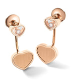 Rose Gold and Diamond Happy Hearts Golden Hearts Earrings GOODS Harrods   