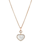 Rose Gold and Diamond Happy Hearts Pendant GOODS Harrods   