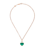 Rose Gold, Diamond and Malachite Happy Hearts Necklace Miscellaneous Harrods   