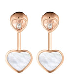 Rose Gold, Diamond and Mother-of-Pearl Happy Hearts Earrings Miscellaneous Harrods   