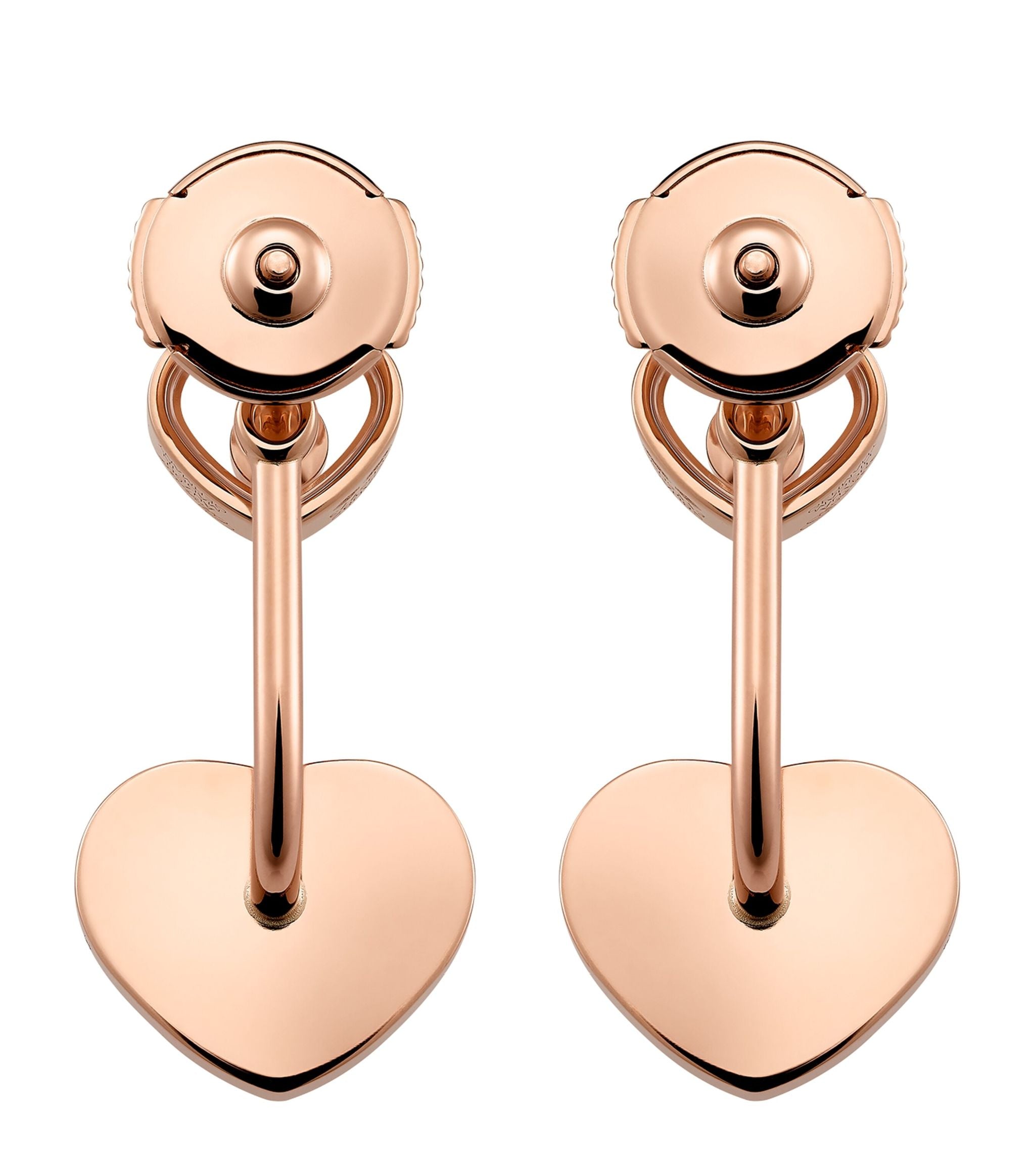 Rose Gold, Diamond and Mother-of-Pearl Happy Hearts Earrings Miscellaneous Harrods   