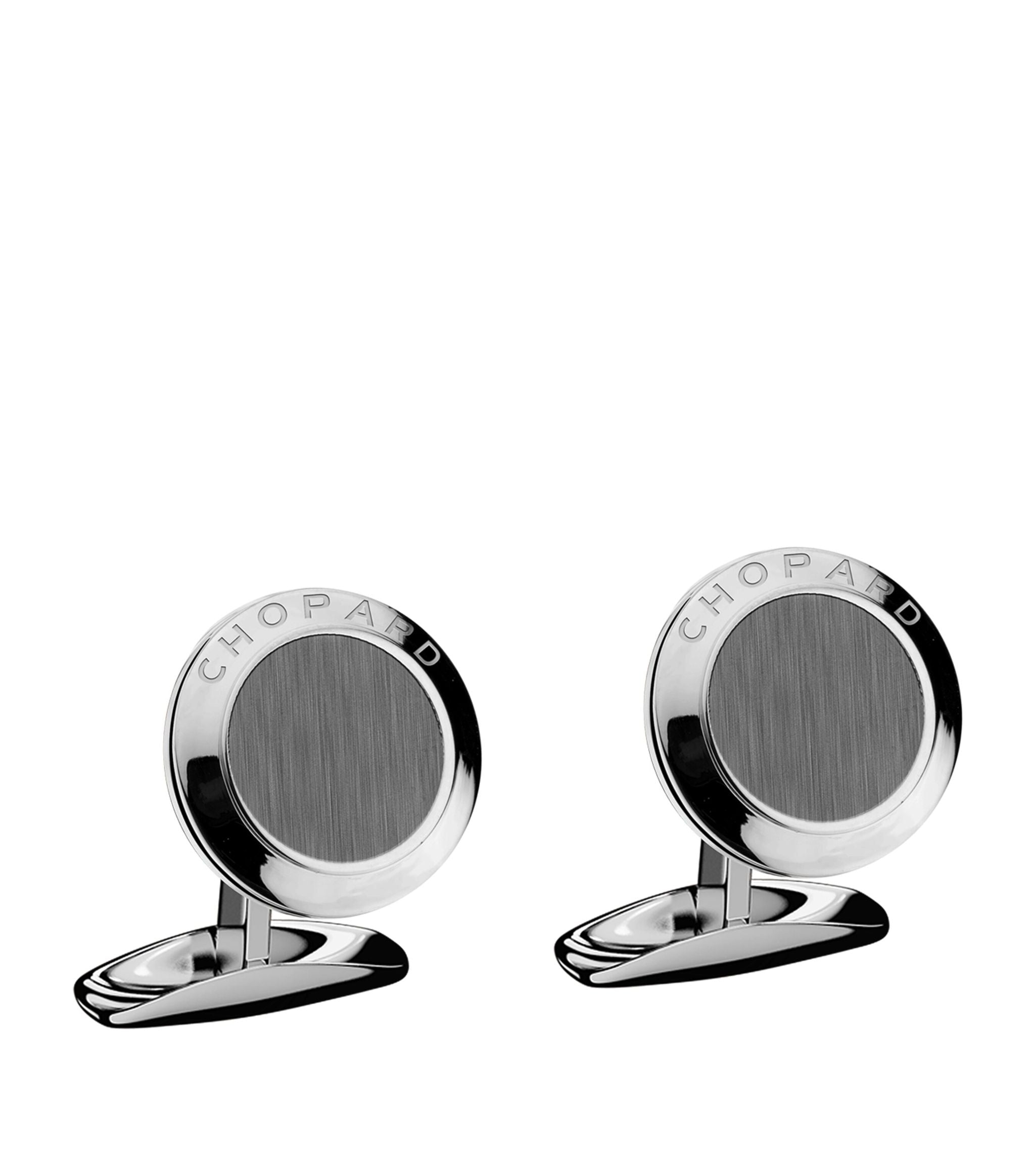 Stainless Steel Classic Cufflinks GOODS Harrods   