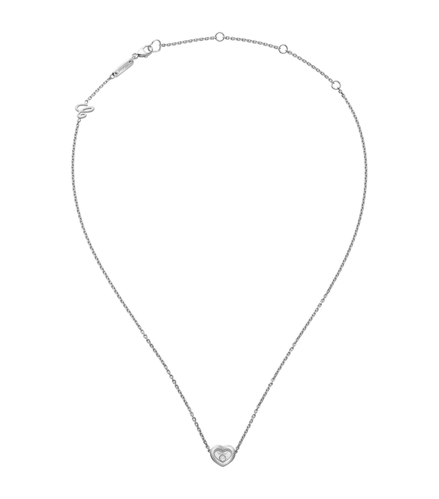 White Gold and Diamond Happy Diamonds Icons Necklace