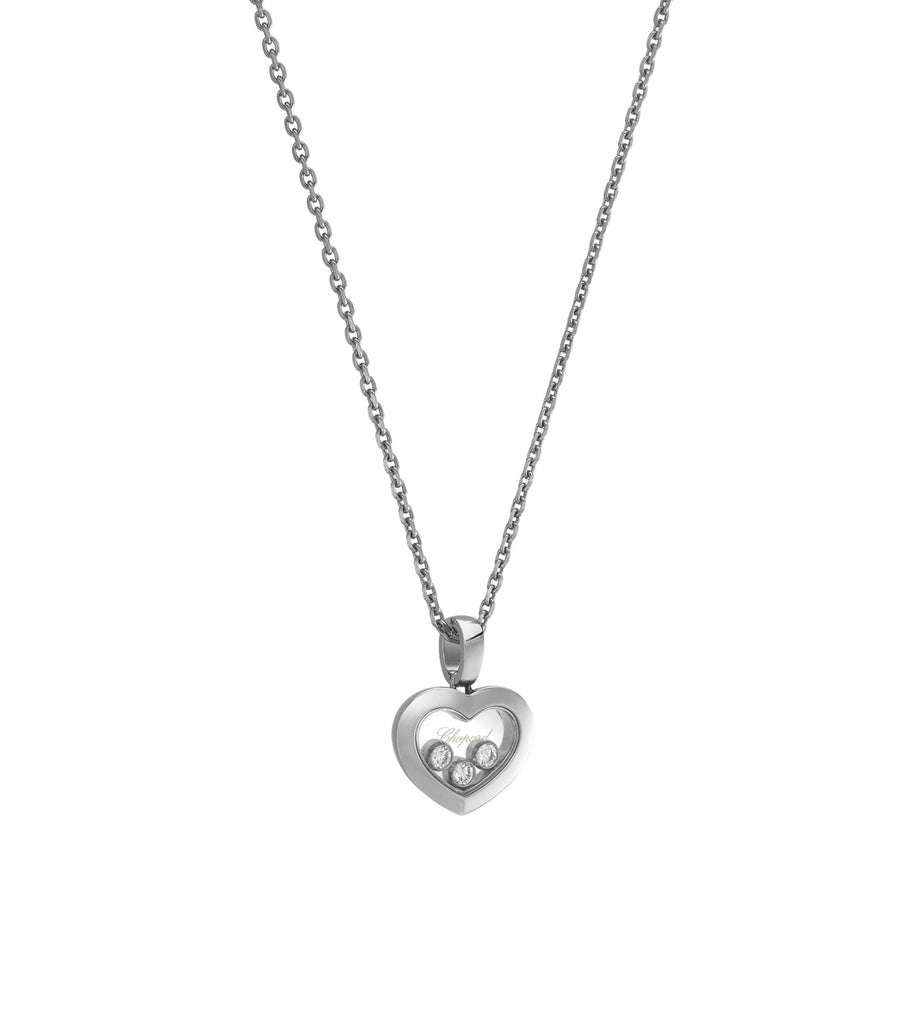 White Gold and Diamond Happy Diamonds Icons Pendant Necklace