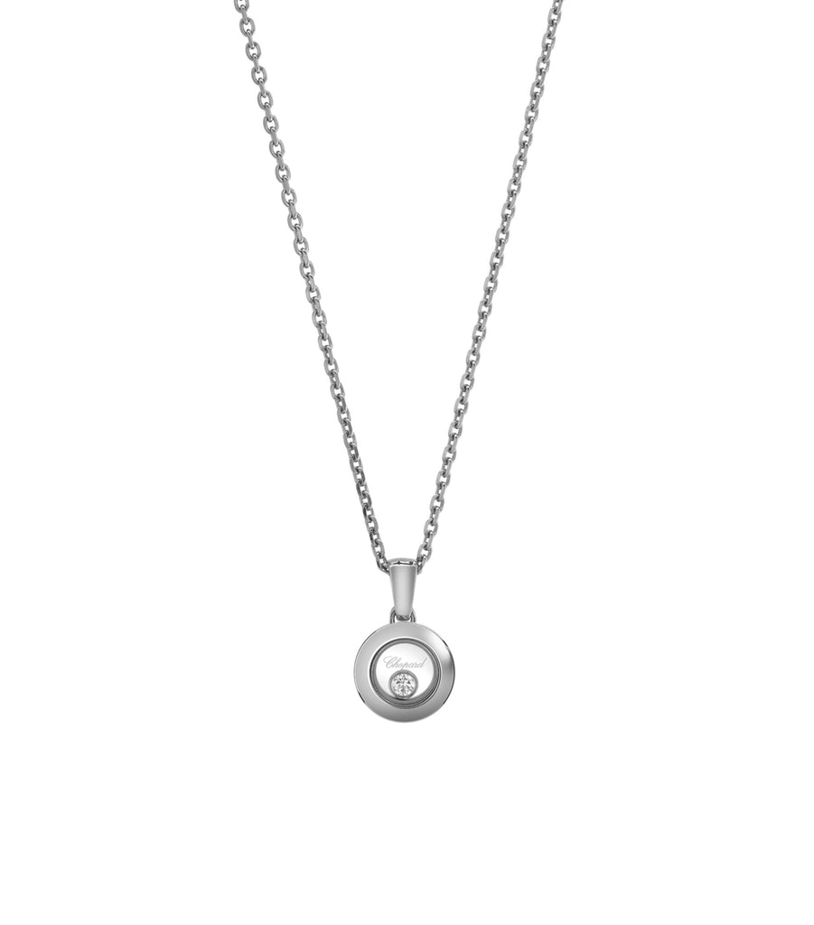 White Gold and Diamond Happy Diamonds Icons Pendant Necklace