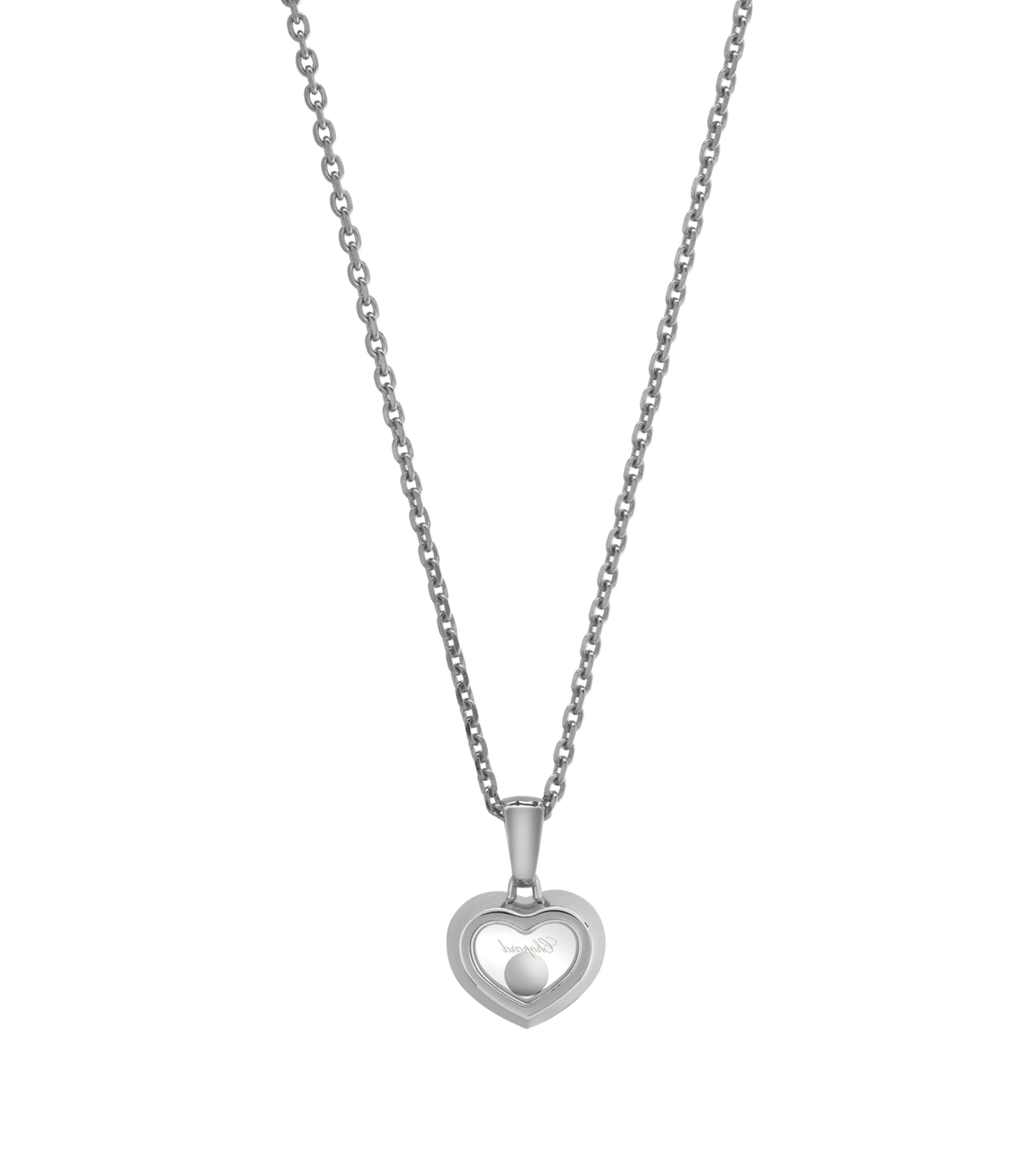 White Gold and Diamond Happy Diamonds Icons Pendant GOODS Harrods   