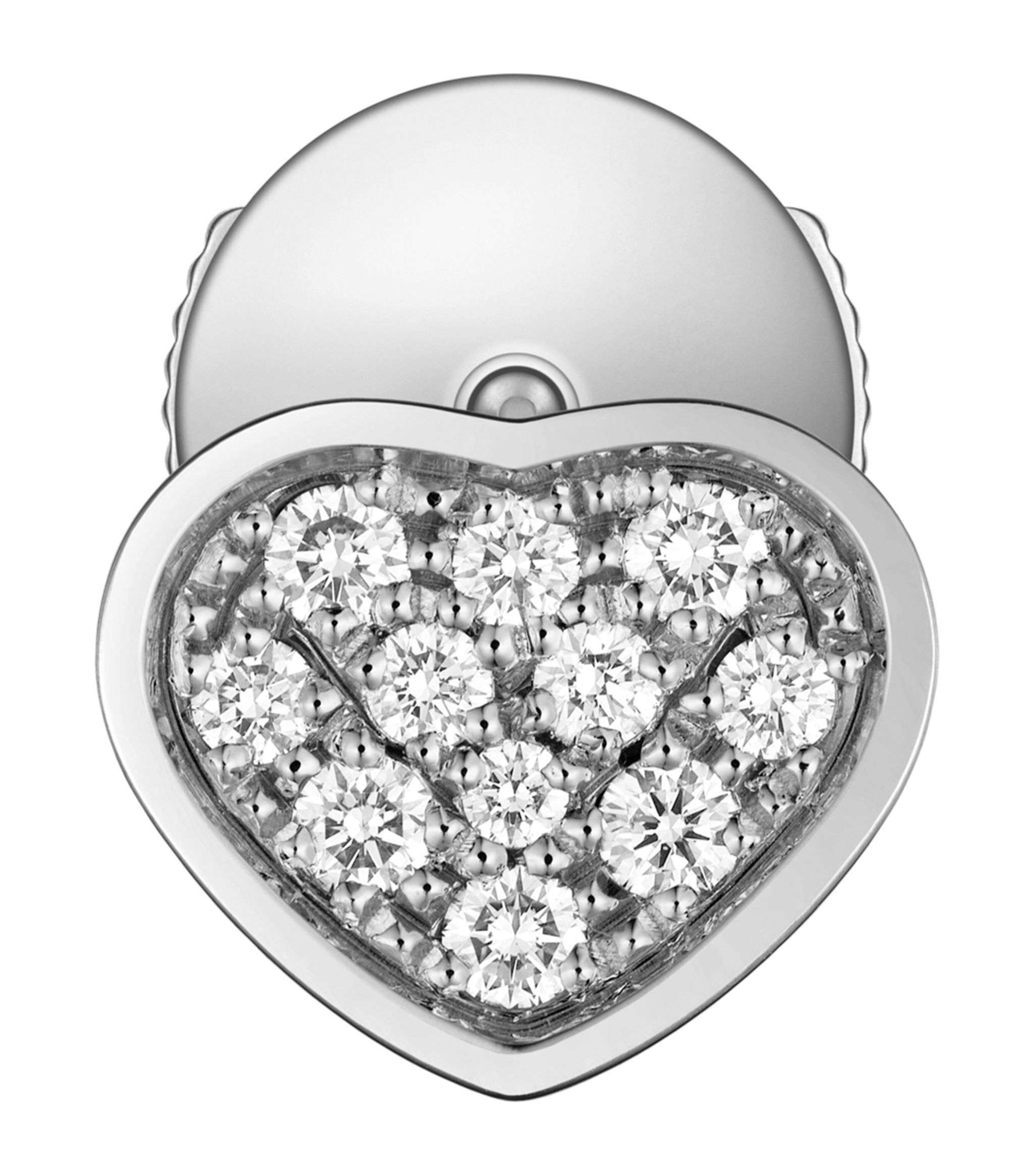 White Gold and Diamond My Happy Hearts Single Earring GOODS Harrods   