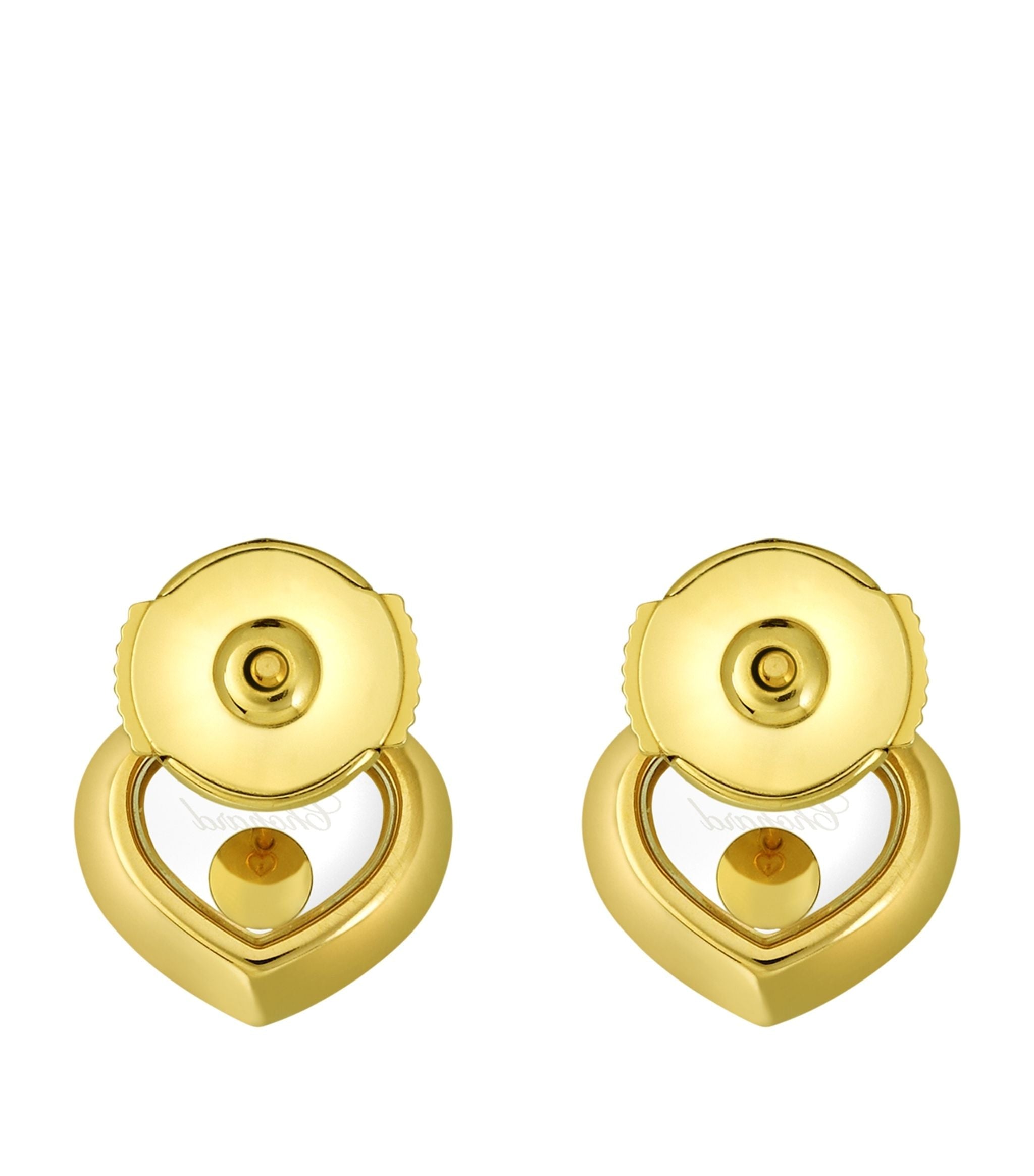 Yellow Gold and Diamond Happy Diamonds Icons Earrings GOODS Harrods   