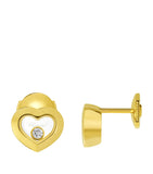 Yellow Gold and Diamond Happy Diamonds Icons Earrings GOODS Harrods   