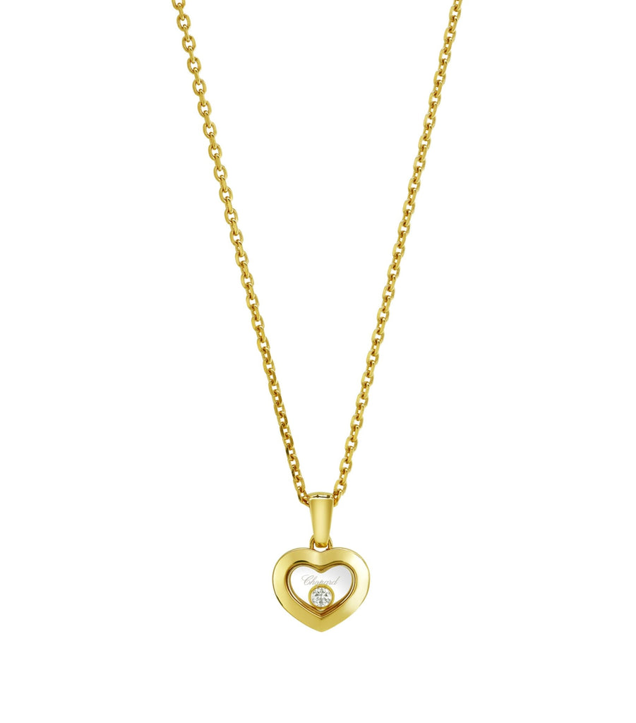 Yellow Gold and Diamond Happy Diamonds Icons Pendant Necklace