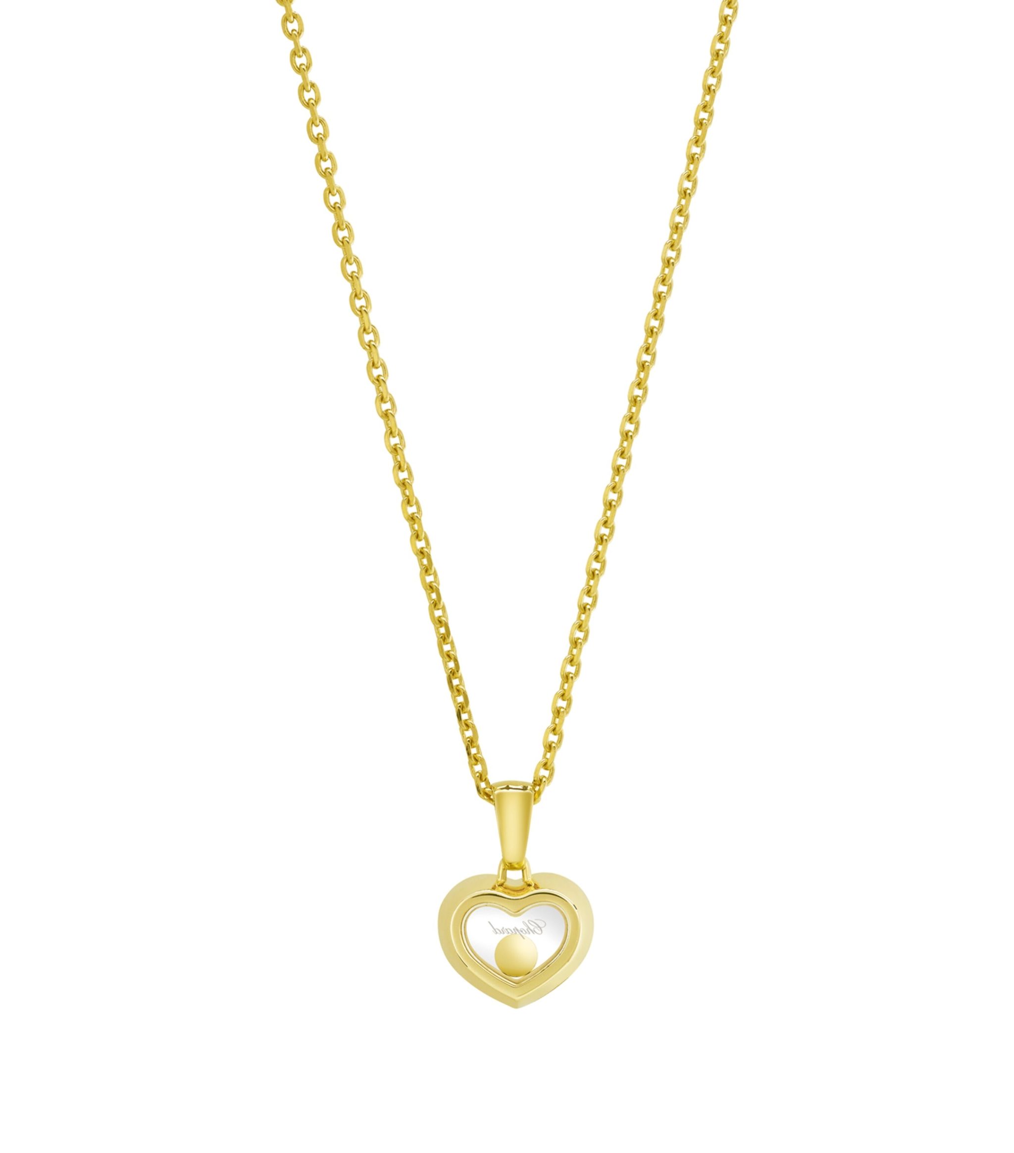 Yellow Gold and Diamond Happy Diamonds Icons Pendant Necklace GOODS Harrods   