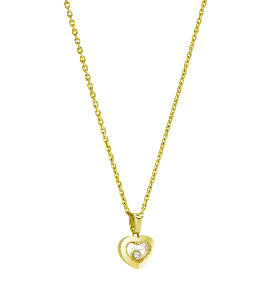 Yellow Gold and Diamond Happy Diamonds Icons Pendant Necklace