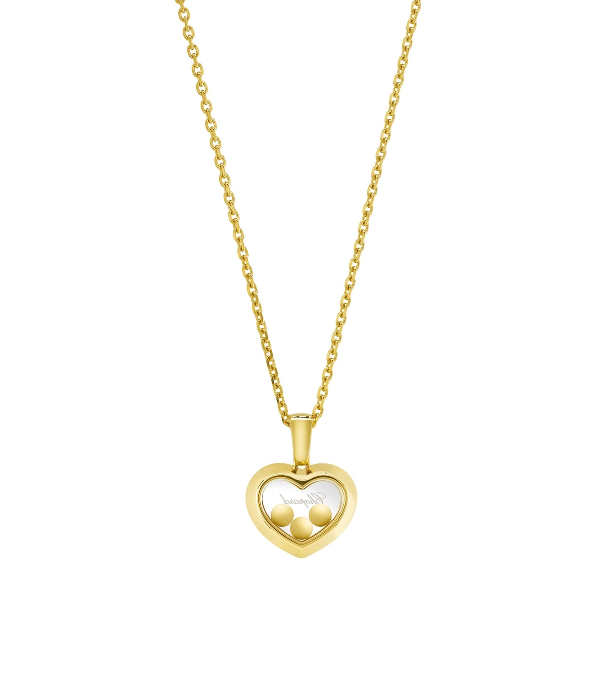 Yellow Gold and Diamond Happy Diamonds Icons Pendant Necklace GOODS Harrods   