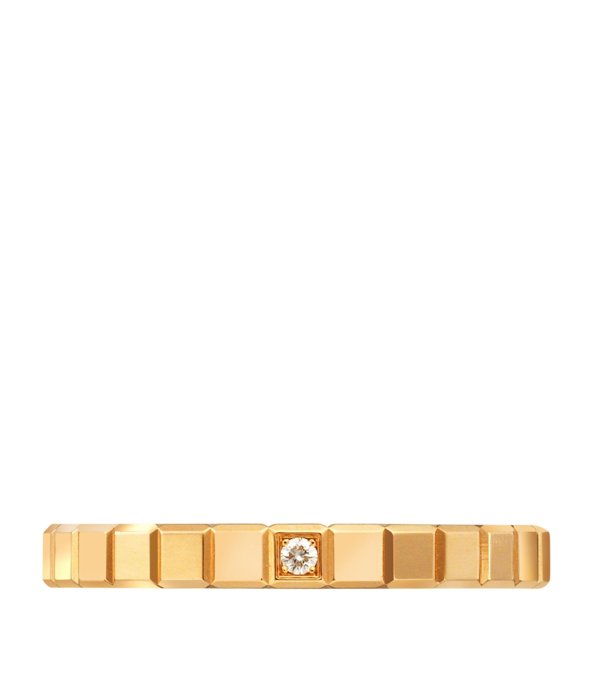 Yellow Gold and Diamond Ice Cube Pure Ring Miscellaneous Harrods   