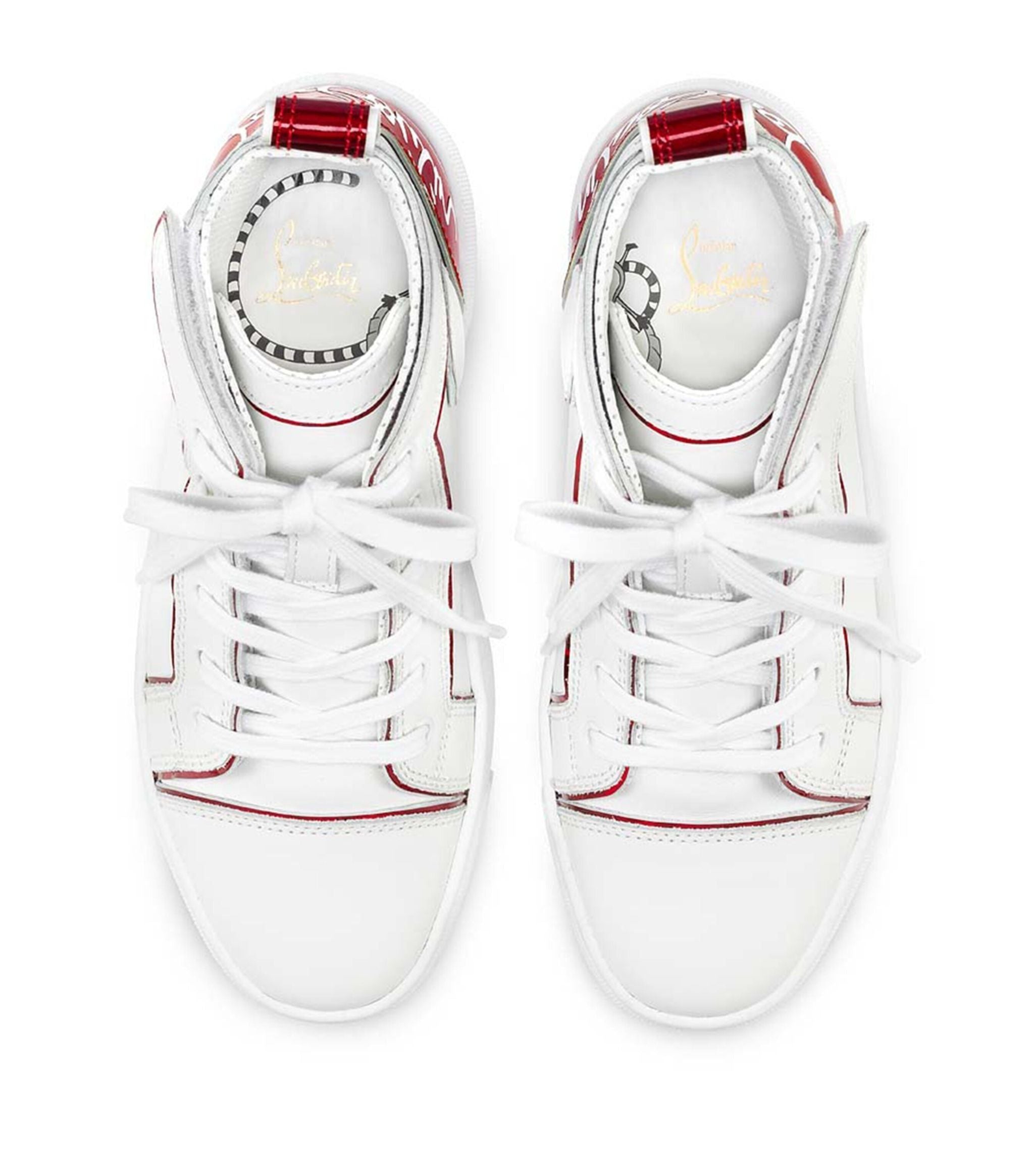 Funnytopi Leather High-Top Sneakers