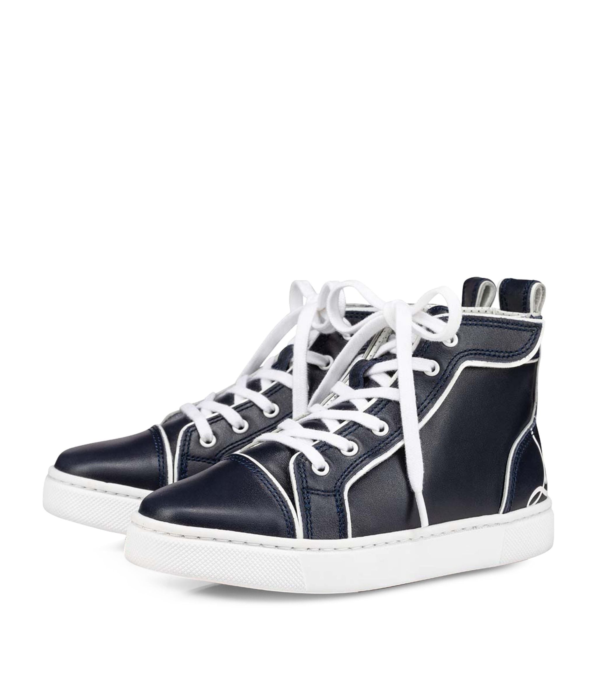 Funnytopi Leather High-Top Sneakers