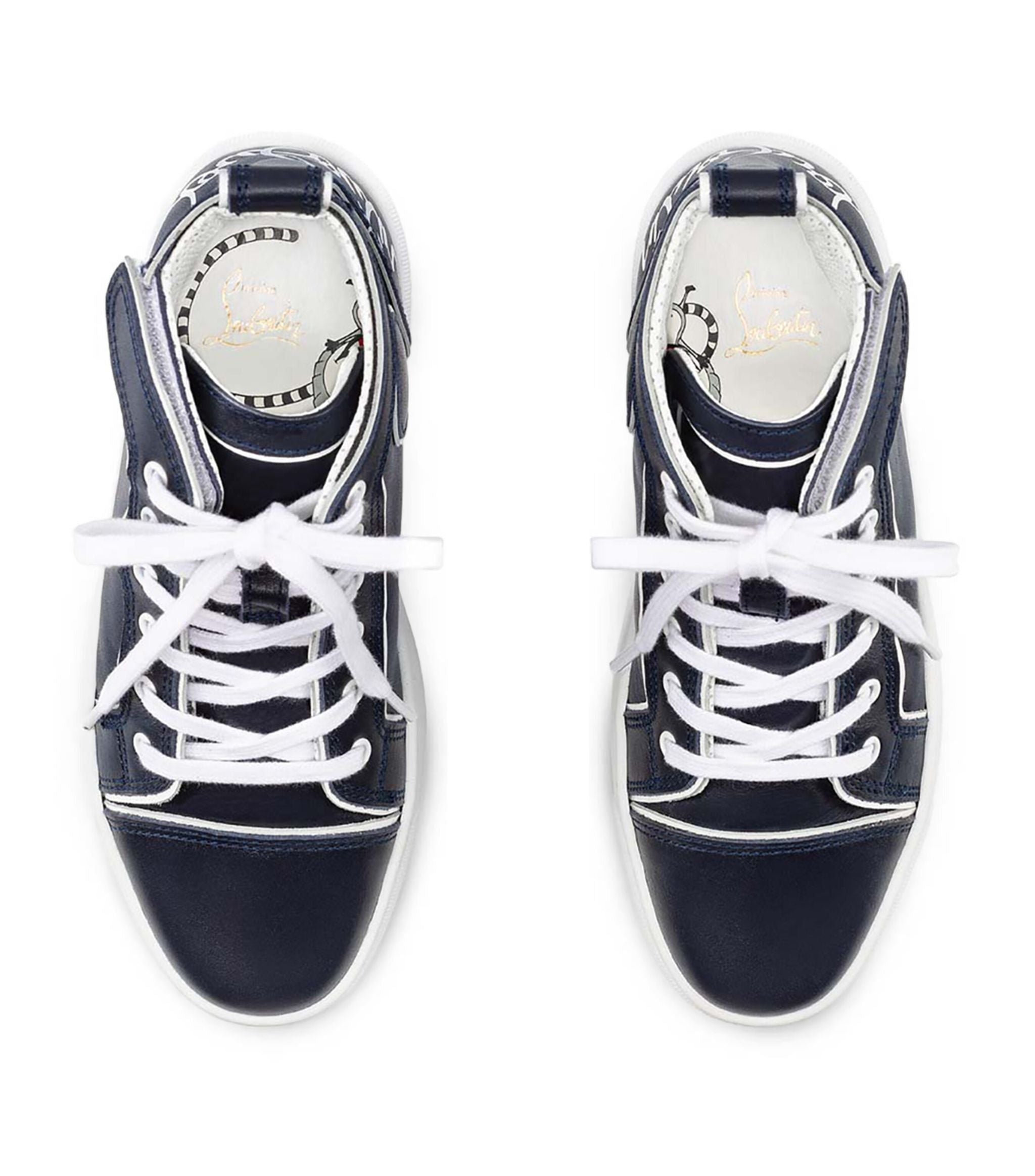 Funnytopi Leather High-Top Sneakers