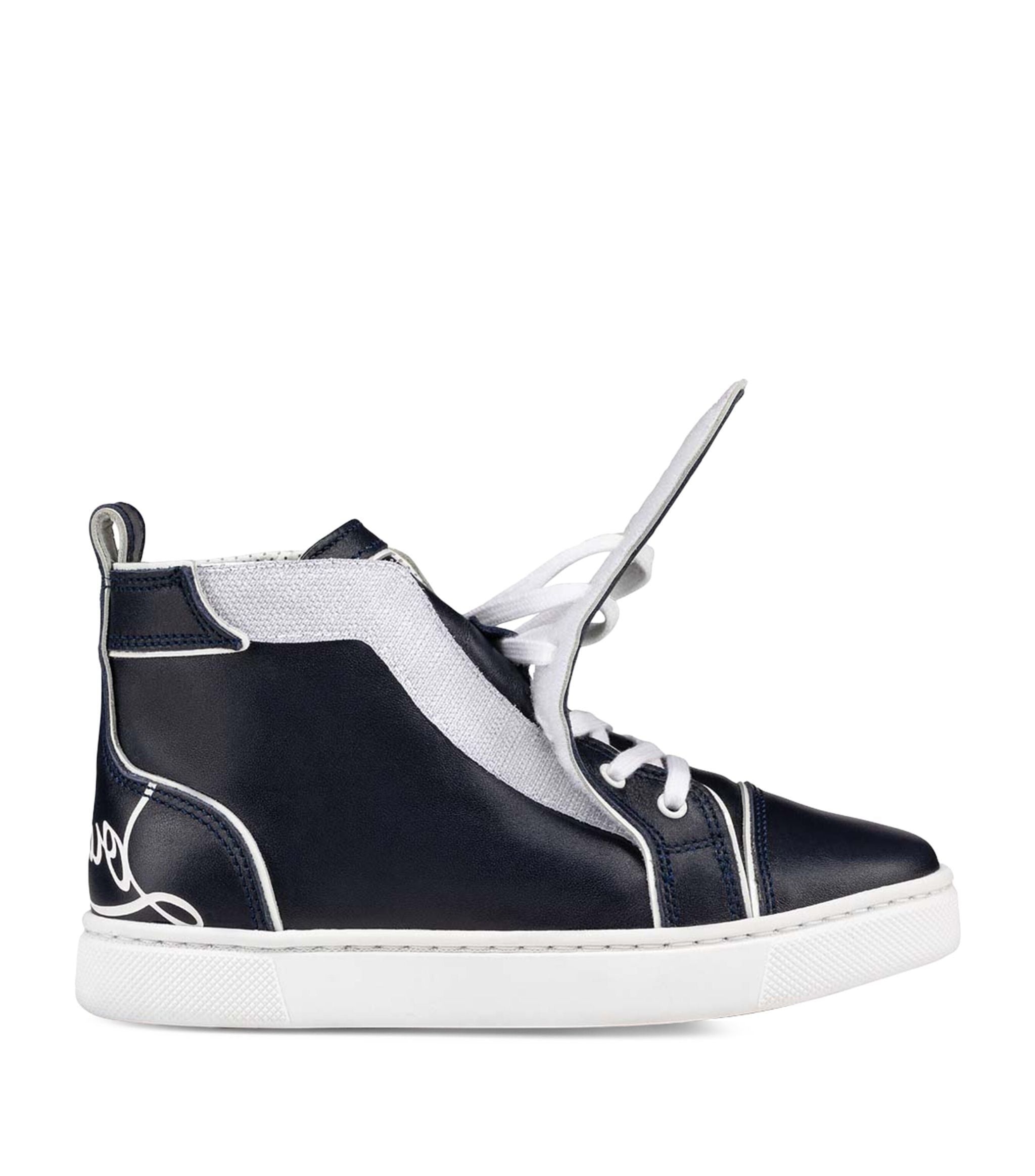 Funnytopi Leather High-Top Sneakers