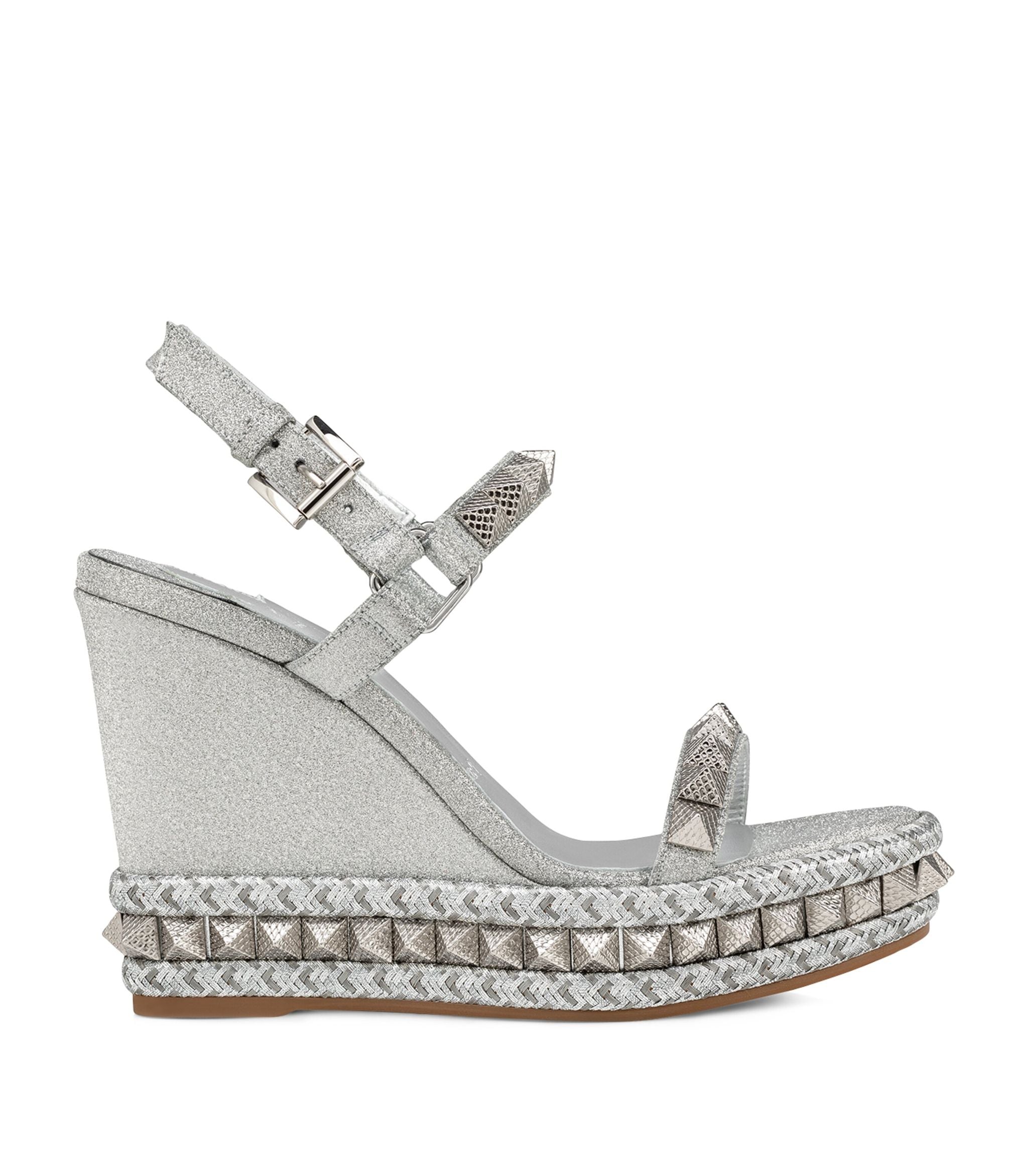 Pyraclou Glitter Wedge Sandals 110 GOODS Harrods   