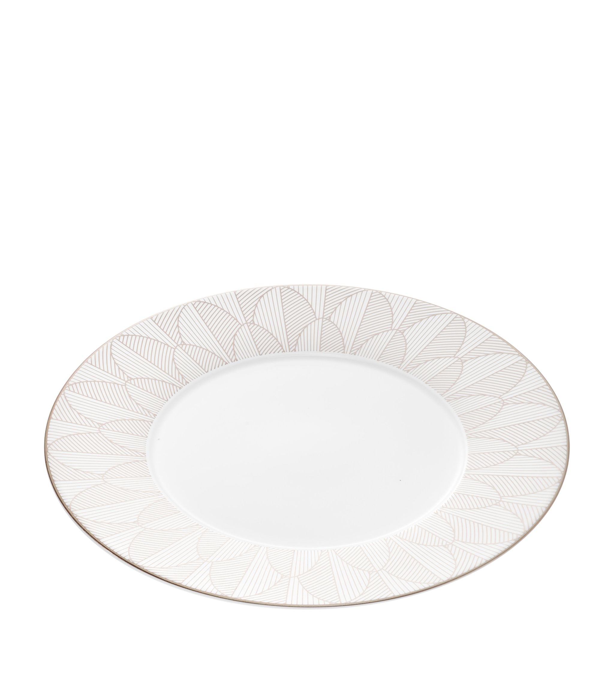 Porcelain Malmaison Platinum Impériale Dinner Plate (27cm) GOODS Harrods   