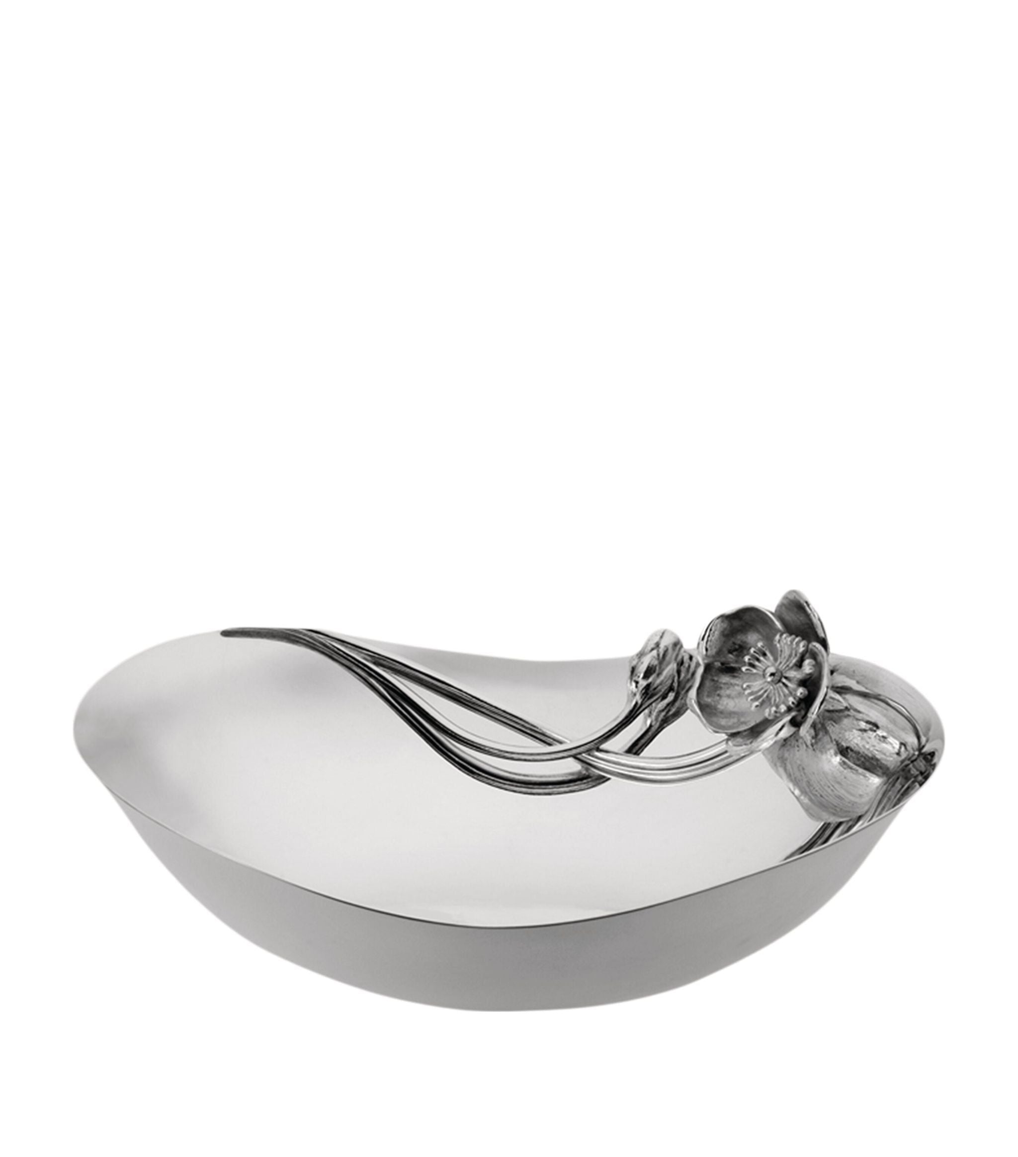 Silver-Plated Anemone-Belle Époque Serving Bowl (26cm) GOODS Harrods   