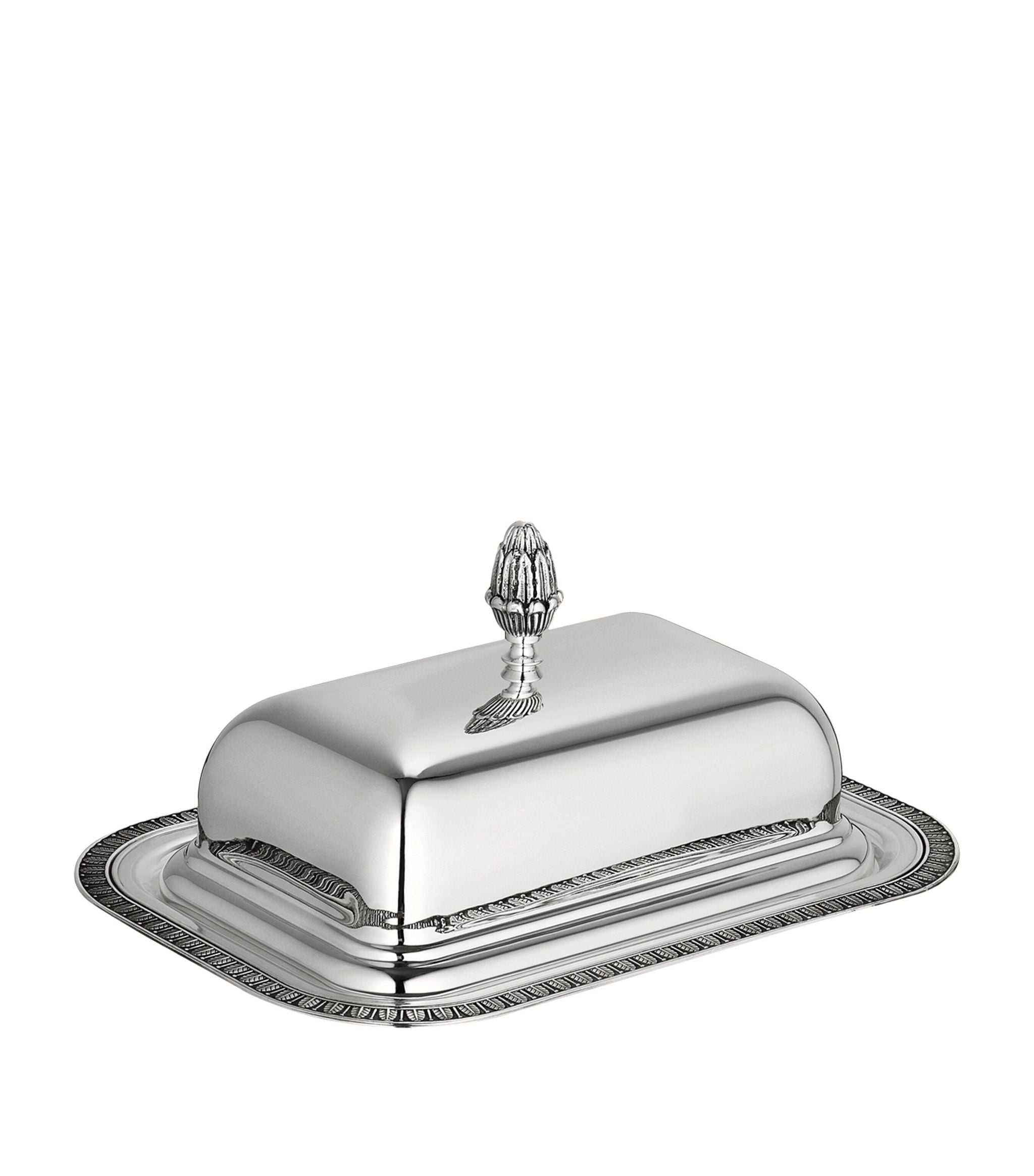 Silver-Plated Malmaison Butter Dish GOODS Harrods   