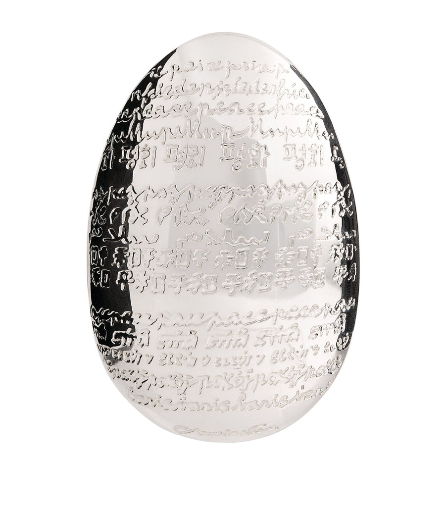 Silver-Plated Paix Paperweight