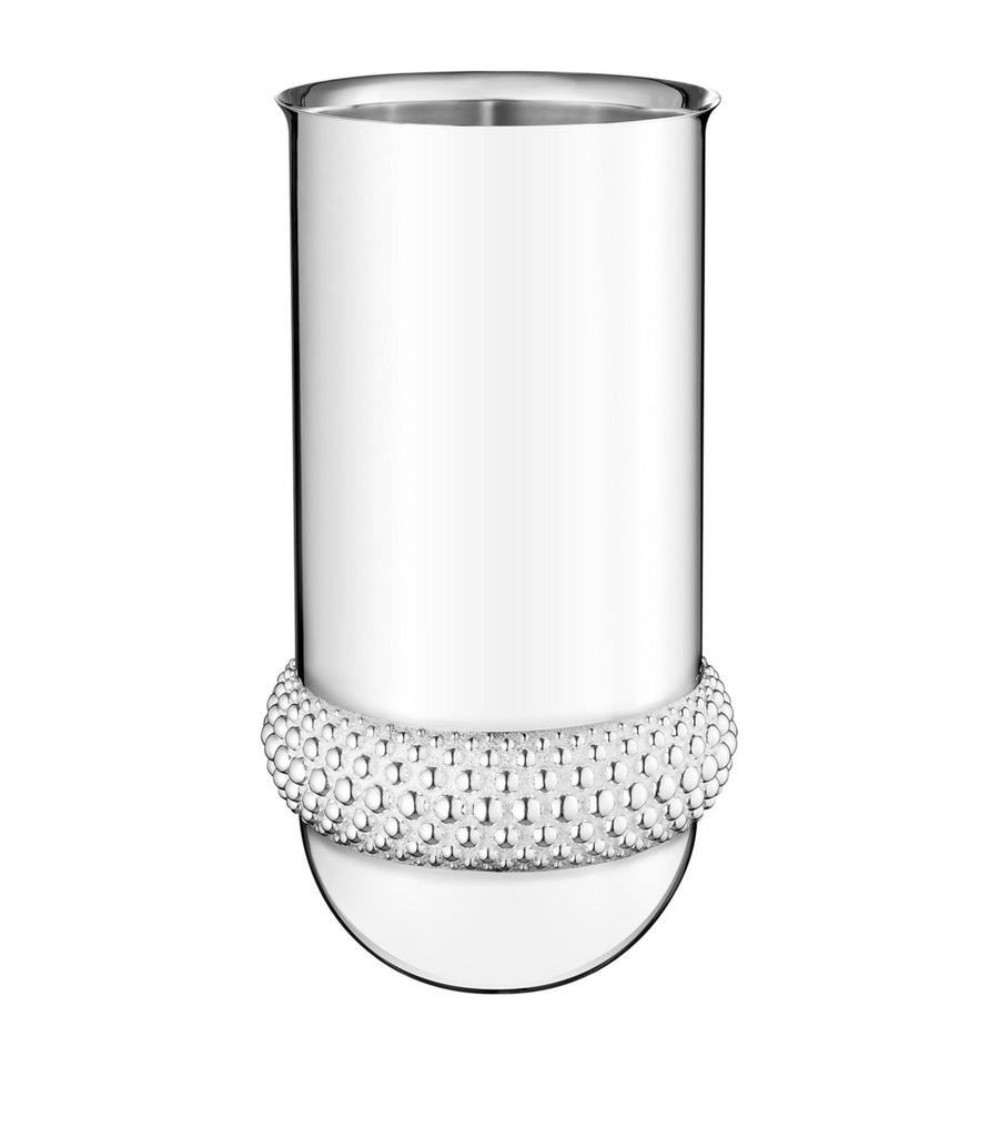 Silver-Plated Perles Vase (43cm)