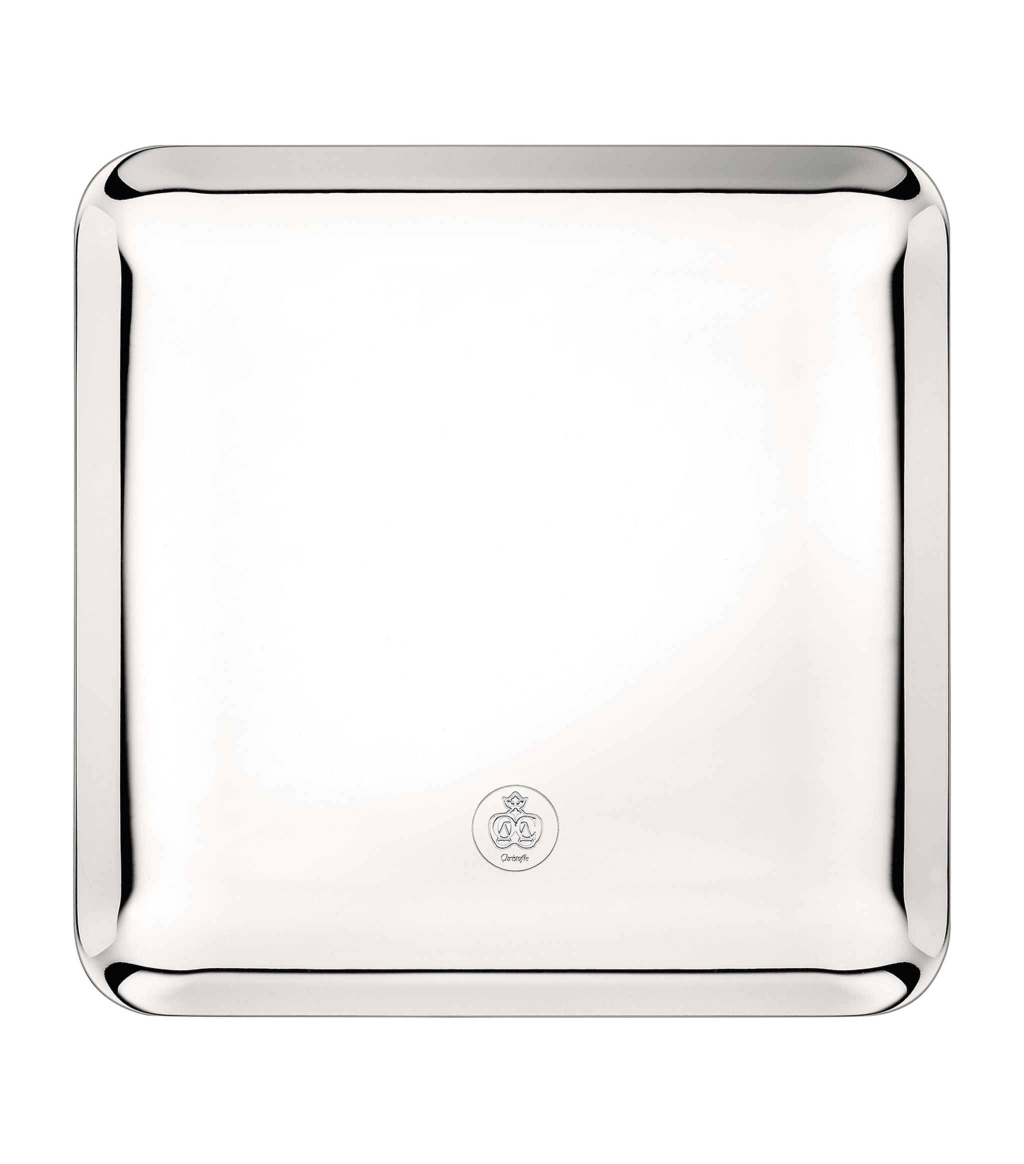 Silver-Plated Silver Time Tray (20cm x 20cm) GOODS Harrods   