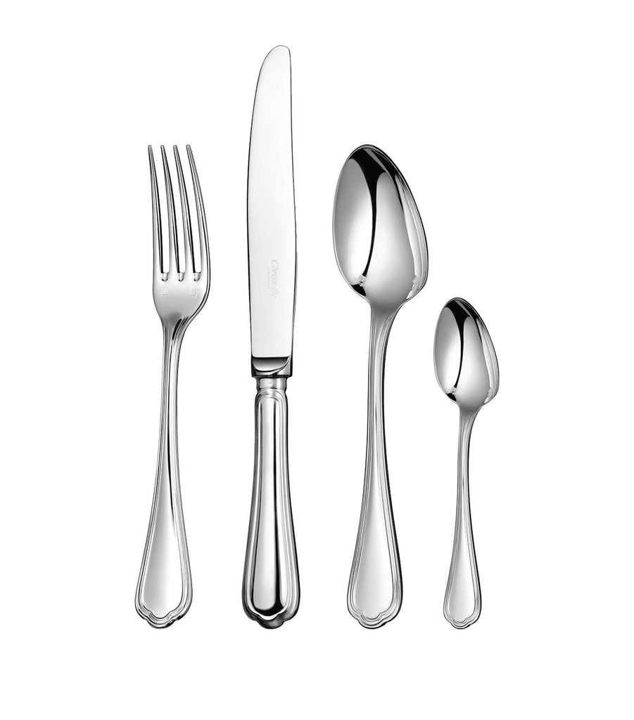 Spatours Silver-Plated 24-Piece Cutlery Set