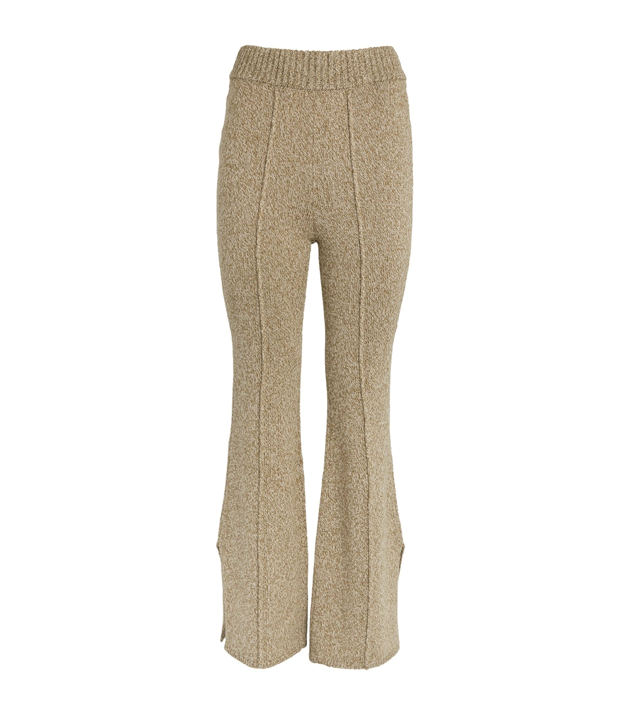 Wool-Blend Knitted Trousers GOODS Harrods   