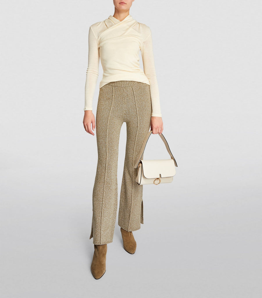 Wool-Blend Knitted Trousers