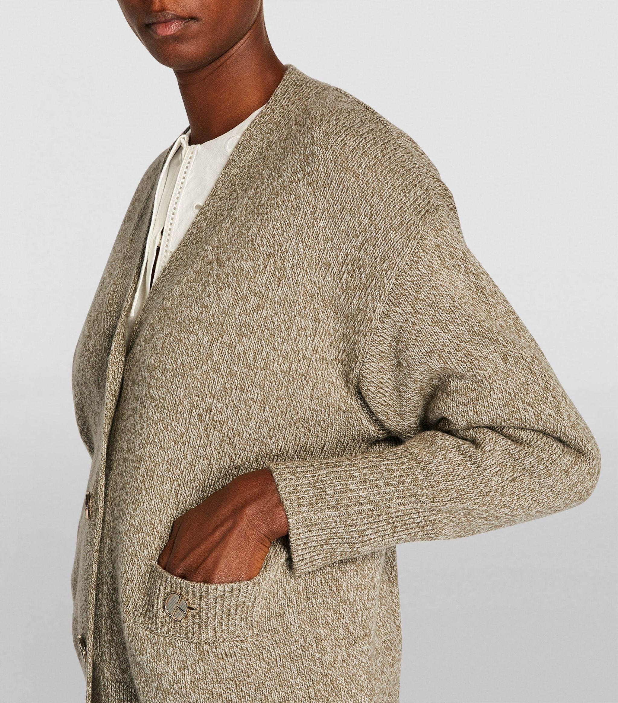 Wool-Blend Longline Cardigan GOODS Harrods   