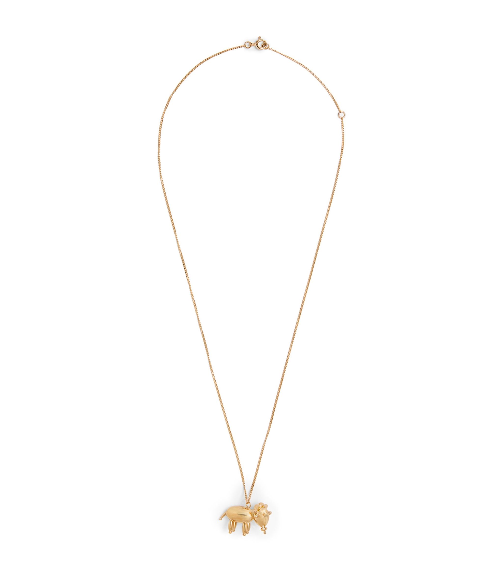 Gold-Plated Taurus Zodiac Balloon Necklace GOODS Harrods   