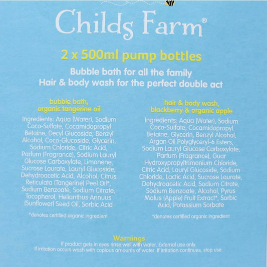 Childs Farm Hair & Body Wash, 2 x 500ml Hair & Body Wash Costco UK   