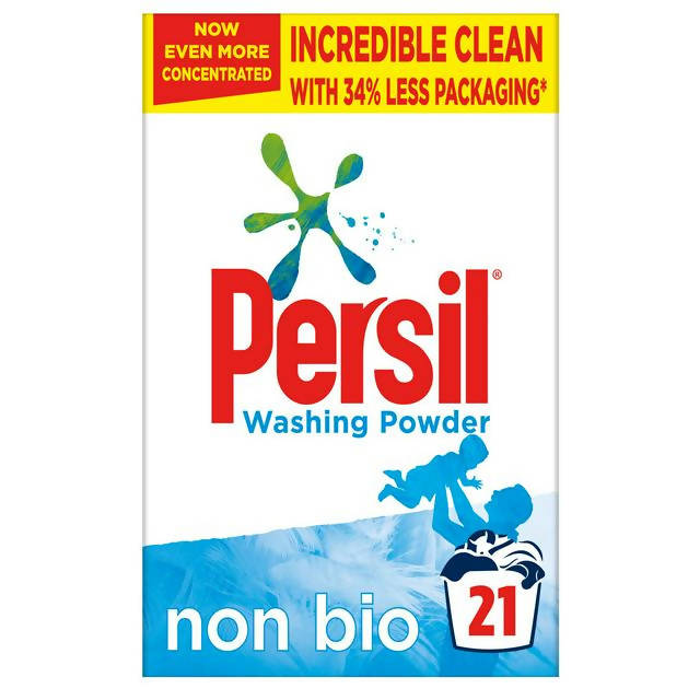 Persil Non Bio Fabric Cleaning Washing Powder 21 Washes 1.05kg