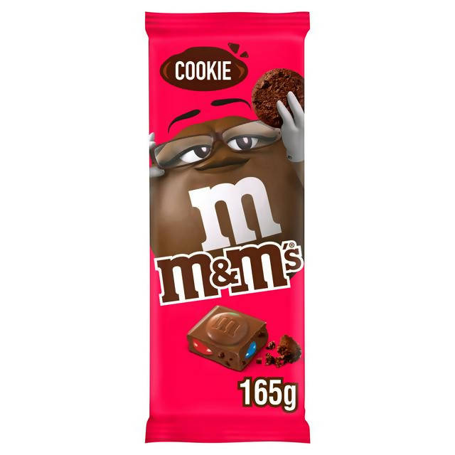 M&M's Cookie Chocolate Bar 165g 